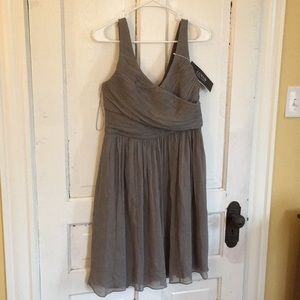 J. Crew grey sleeveless knee length dress